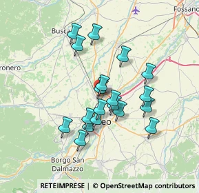 Mappa Via della Motorizzazione, 12100 Cuneo CN, Italia (6.07789)