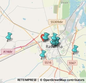 Mappa Via Castelfidardo, 48123 Ravenna RA, Italia (3.20333)