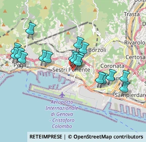 Mappa Via Sestri, 16153 Genova GE, Italia (1.80556)