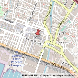 Mappa Via Sestri, 53-61, 16154 Genova, Genova (Liguria)