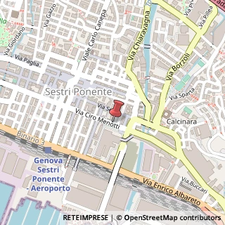 Mappa Via Ciro Menotti, 7N, 16154 Genova, Genova (Liguria)