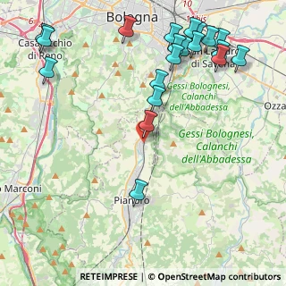 Mappa Via Rossini, 40065 Pianoro BO, Italia (5.5845)