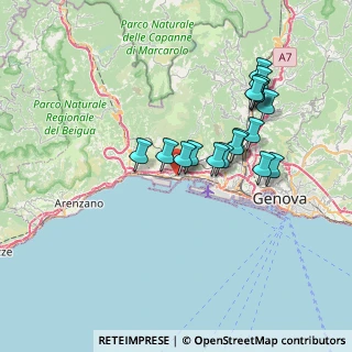 Mappa Via Mario e Nicolo Dagnino, 16156 Genova GE, Italia (6.75667)
