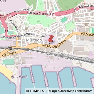 Mappa Via Multedo di Pegli, 15, 16155 Genova, Genova (Liguria)