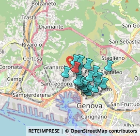 Mappa Vesuvio 2, 16134 Genova GE, Italia (1.353)