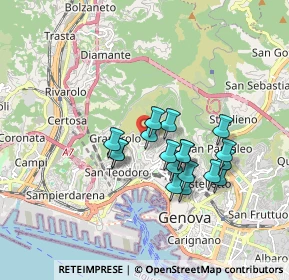 Mappa Vesuvio 2, 16134 Genova GE, Italia (1.45222)