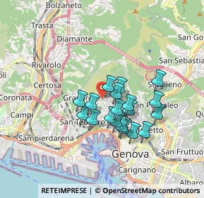 Mappa Vesuvio 2, 16134 Genova GE, Italia (1.36368)