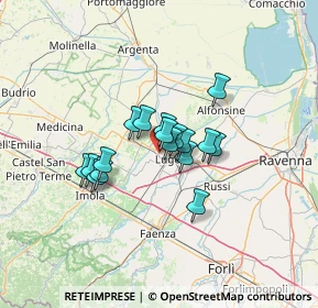 Mappa Via Crociar Basso, 48022 Lugo RA, Italia (8.91059)