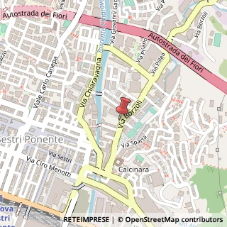 Mappa Via Borzoli, 58 R, 16153 Genova, Genova (Liguria)