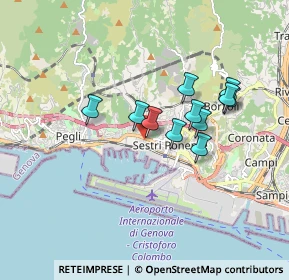 Mappa Via Antonio Canobbio, 16154 Genova GE, Italia (1.38727)