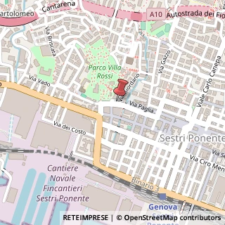 Mappa Via Vado, 7, 16154 Genova, Genova (Liguria)