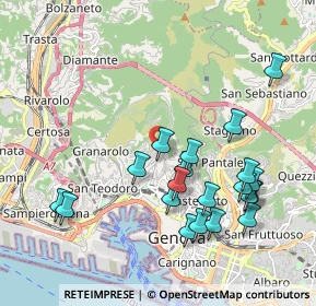 Mappa Via Giovanni Casaccia, 16136 Genova GE, Italia (2.0995)