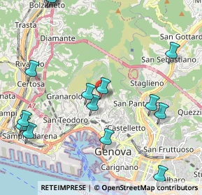 Mappa Via Giovanni Casaccia, 16136 Genova GE, Italia (2.728)
