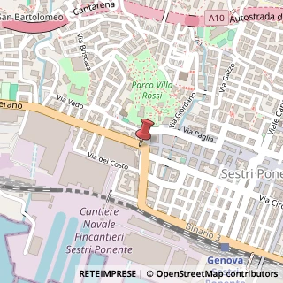 Mappa Via Merano, 2, 16154 Genova, Genova (Liguria)