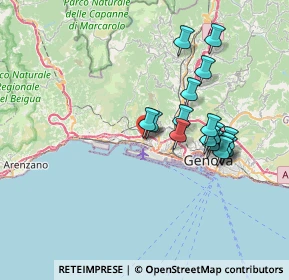 Mappa Passo del Cantarena, 16154 Genova GE, Italia (6.58)