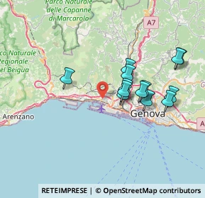 Mappa 16154 Genova GE, Italia (6.55385)