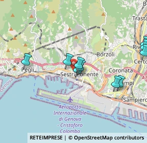 Mappa Passo del Cantarena, 16154 Genova GE, Italia (2.25455)