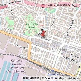 Mappa Via Alfredo D'Andrade, 99, 16154 Genova, Genova (Liguria)