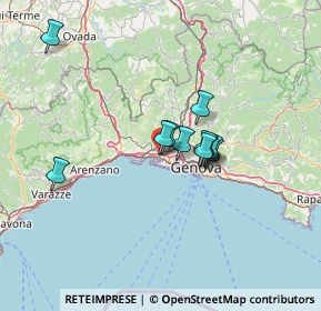 Mappa Passo del Cantarena, 16154 Genova GE, Italia (9.82)