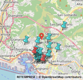 Mappa Via Cima di S. Pantaleo, 16137 Genova GE, Italia (1.7865)