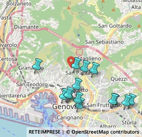 Mappa Via Cima di S. Pantaleo, 16137 Genova GE, Italia (2.16929)