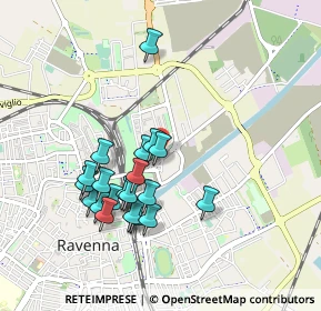 Mappa Via delle Industrie, 48122 Ravenna RA, Italia (0.8735)