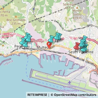 Mappa Via Multedo di Pegli, 16155 Genova GE, Italia (1.07692)