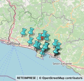 Mappa 16047 Moconesi GE, Italia (10.2615)