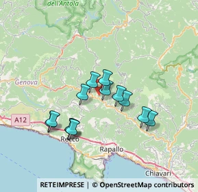 Mappa 16047 Moconesi GE, Italia (6.02231)