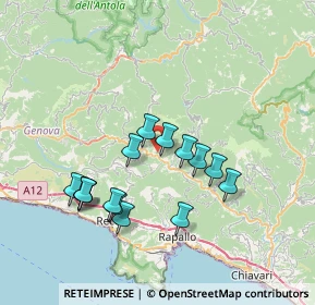 Mappa 16047 Moconesi GE, Italia (6.84467)