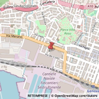 Mappa Via Capitano del Popolo, 22, 16154 Genova, Genova (Liguria)