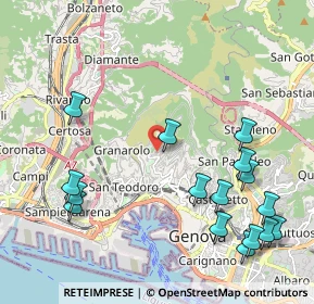 Mappa Via Vesuvio, 16134 Genova GE, Italia (2.59063)