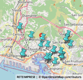 Mappa Via Vesuvio, 16134 Genova GE, Italia (2.0385)