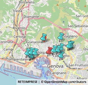 Mappa Via Vesuvio, 16134 Genova GE, Italia (1.75933)