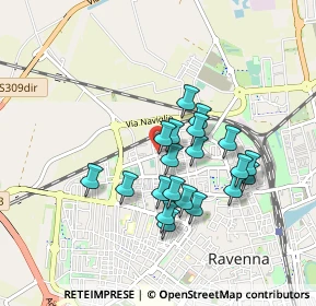 Mappa Via Giuseppe Zalamella, 48123 Ravenna RA, Italia (0.7465)