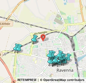 Mappa Via Giuseppe Zalamella, 48123 Ravenna RA, Italia (1.169)