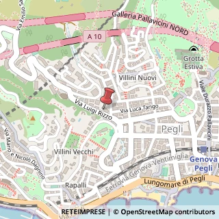 Mappa Via Luigi Rizzo, 29, 16156 Genova, Genova (Liguria)