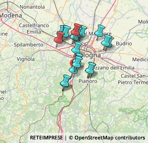 Mappa Via Rio delle Lastre, 40037 Borgonuovo BO, Italia (10.3985)