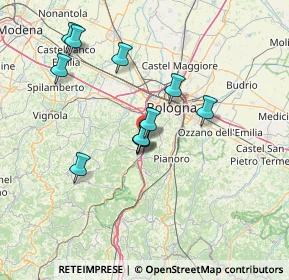 Mappa Via Rio delle Lastre, 40037 Borgonuovo BO, Italia (12.63091)
