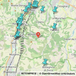 Mappa Via Caivoletta, 40065 Pianoro BO, Italia (2.8995)