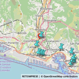 Mappa Via Garello, 16159 Genova GE, Italia (2.84455)