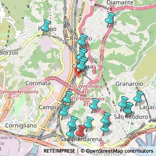 Mappa Via Garello, 16159 Genova GE, Italia (1.248)