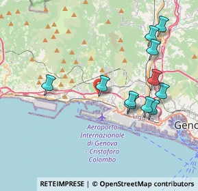 Mappa Via Luigi Galvani, 16154 Genova GE, Italia (4.02727)
