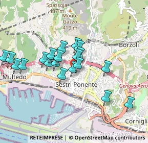 Mappa Via Antonio Fogazzaro, 16154 Genova GE, Italia (0.8225)