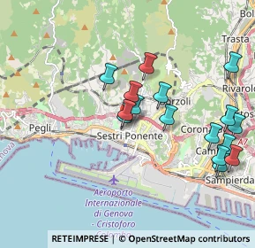 Mappa Via Antonio Fogazzaro, 16154 Genova GE, Italia (1.94188)