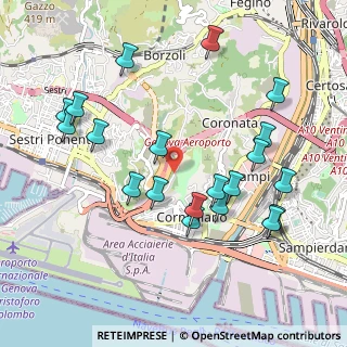 Mappa Via S. Giacomo Apostolo, 16152 Genova GE, Italia (1.0695)