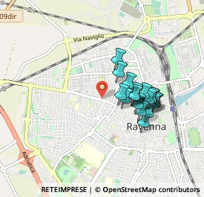 Mappa Vicolo Ravuzzi, 48125 Ravenna RA, Italia (0.7275)