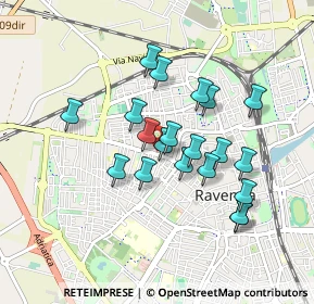 Mappa Vicolo Ravuzzi, 48125 Ravenna RA, Italia (0.7635)