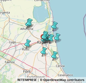 Mappa Vicolo Ravuzzi, 48125 Ravenna RA, Italia (7.86154)