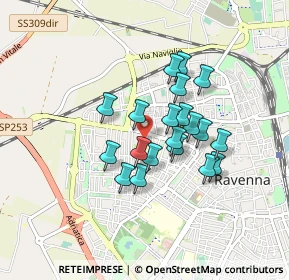 Mappa Via Paolo Pavirani, 48121 Ravenna RA, Italia (0.6675)